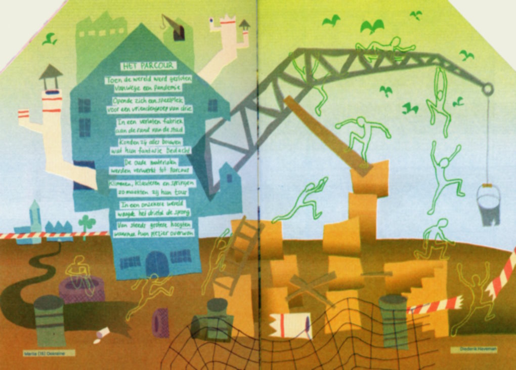 Illustratie uit zine Thuis in Zicht